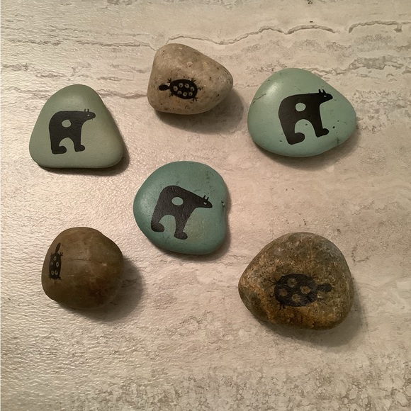 Set of 3 New Bear Animal Spirit Stones - Picture 5 of 7